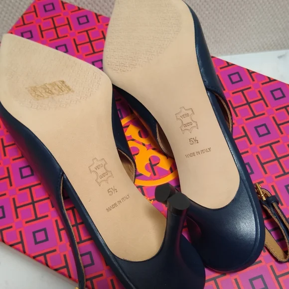 Tory Burch Penelope Cap Toe Slingback Pump Heel